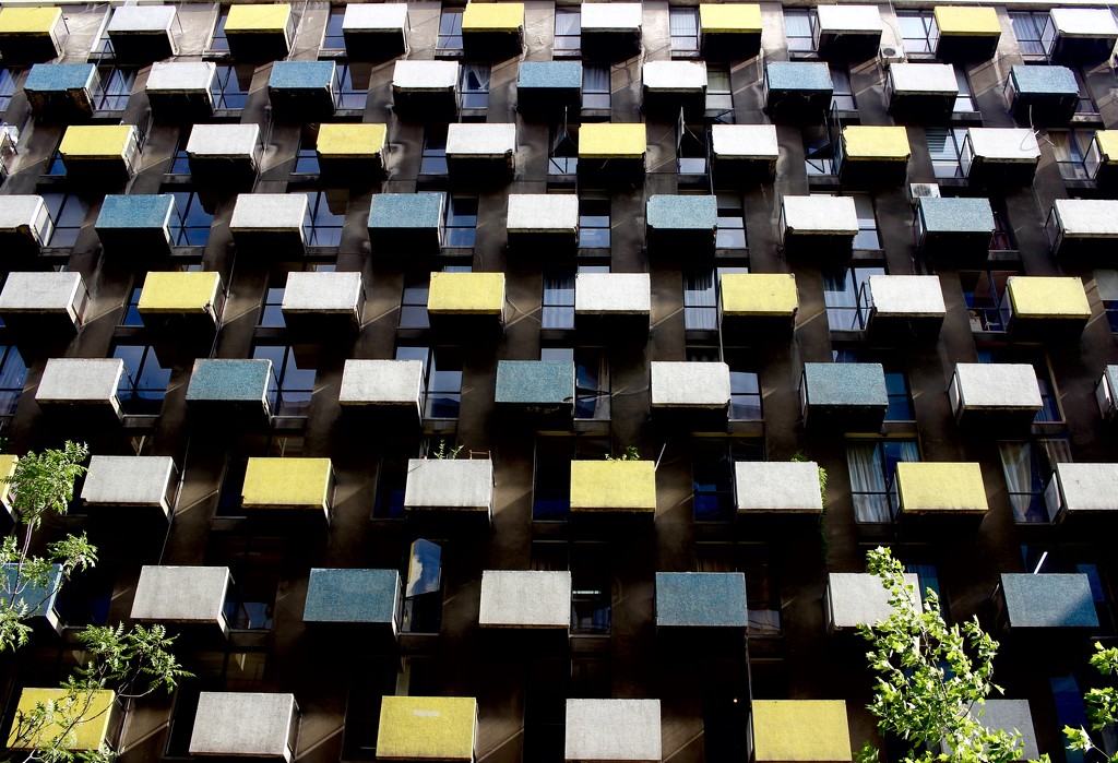 Balconies in Santiago by vincent24