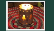 2nd Dec 2017 - A Christmas tree design candle holder.