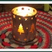 A Christmas tree design candle holder. by grace55