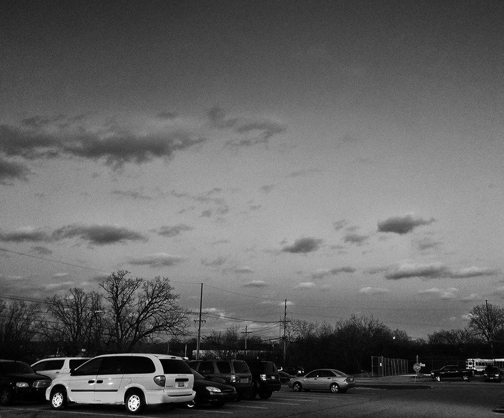 Parking Lot in B&W by houser934