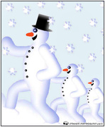 7th Dec 2017 - Computerart snowmen art