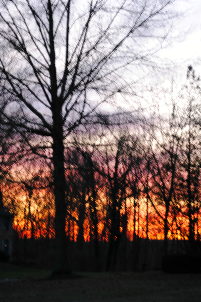Wintery Sunset Impressionism by alophoto