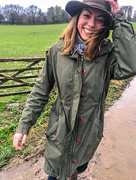 12th Dec 2017 - Our daughter Katja in the cold and wet English countryside.......