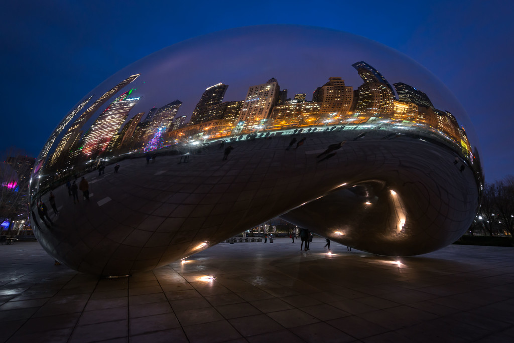 Night at the Bean before the Snow Hit by taffy