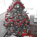 Red Christmas tree by josiegilbert
