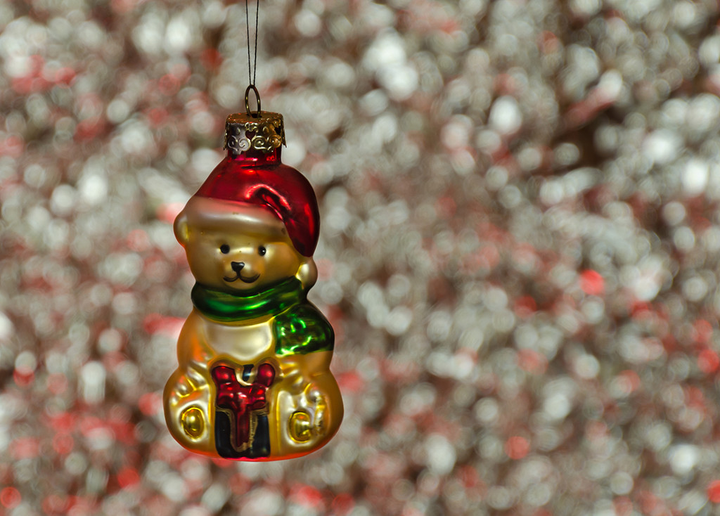 Christmas Teddy Bauble by salza