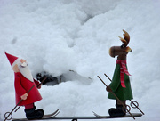 12th Dec 2017 - Santa and Rudolph  go skiing  ..