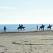 Horseback riding on the shoreline by caterina