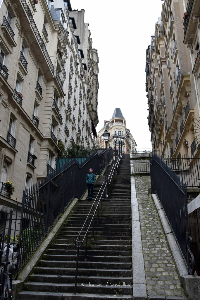Montmartre stairs #1 by parisouailleurs
