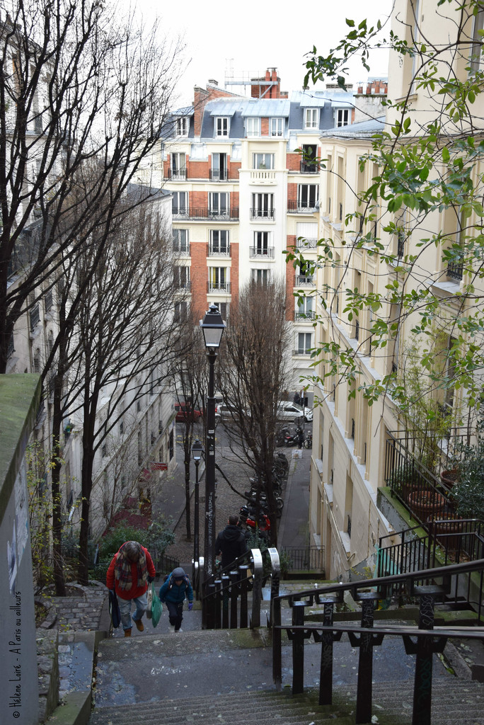 Montmartre stairs #2 by parisouailleurs