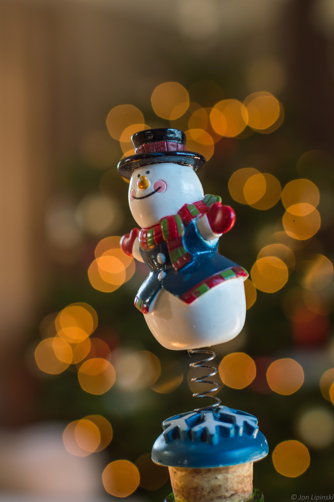 Snowman Bottle stopper by jon_lip