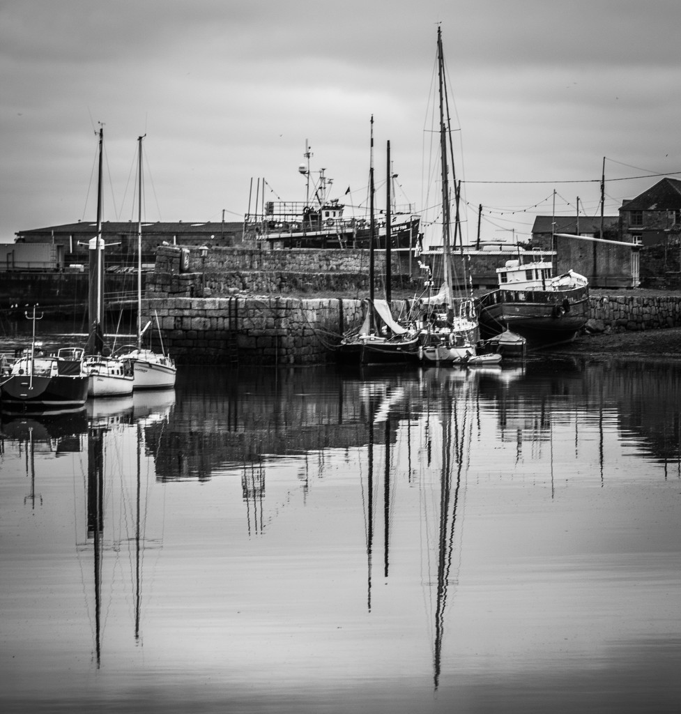 The old harbour Penzance by swillinbillyflynn