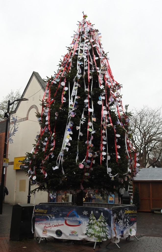 Christmas Tree In Bulwell by oldjosh
