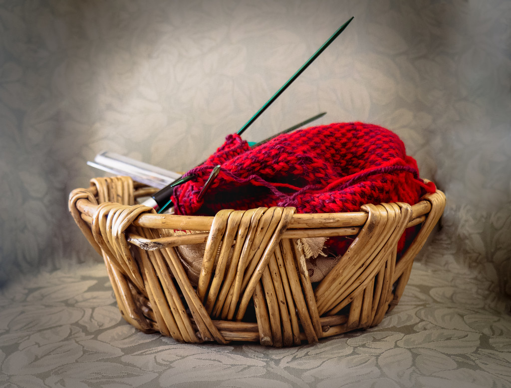 Knitting Basket by rosiekerr