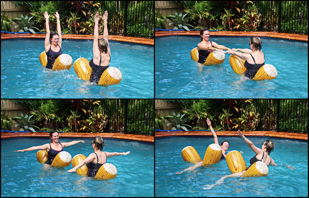 Australia's Synchronised Inflatable Log Team in Training by terryliv