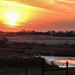 Kansas Winter Scene with Sunset by kareenking