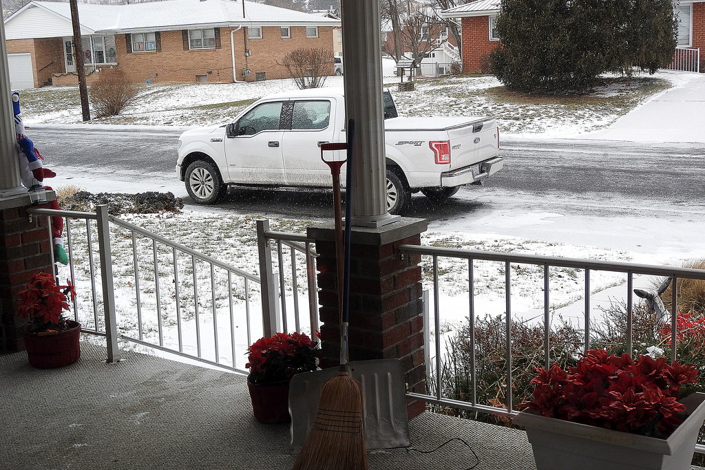 Snowing again! by homeschoolmom
