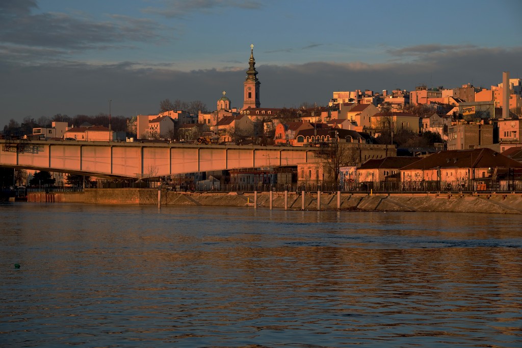 Belgrade from the water by maggiemae