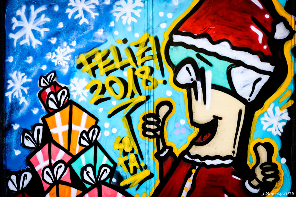 Santa on Graffiti by jborrases