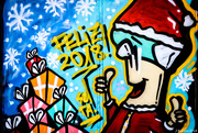 4th Jan 2018 - Santa on Graffiti