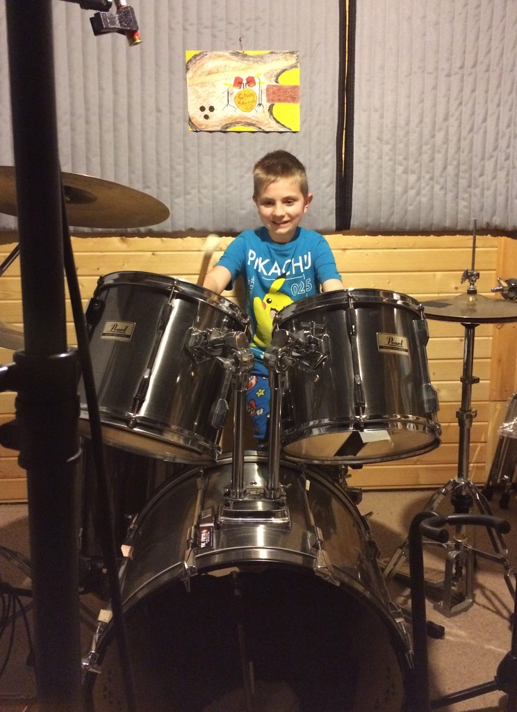 Grandson On Drums by bjchipman