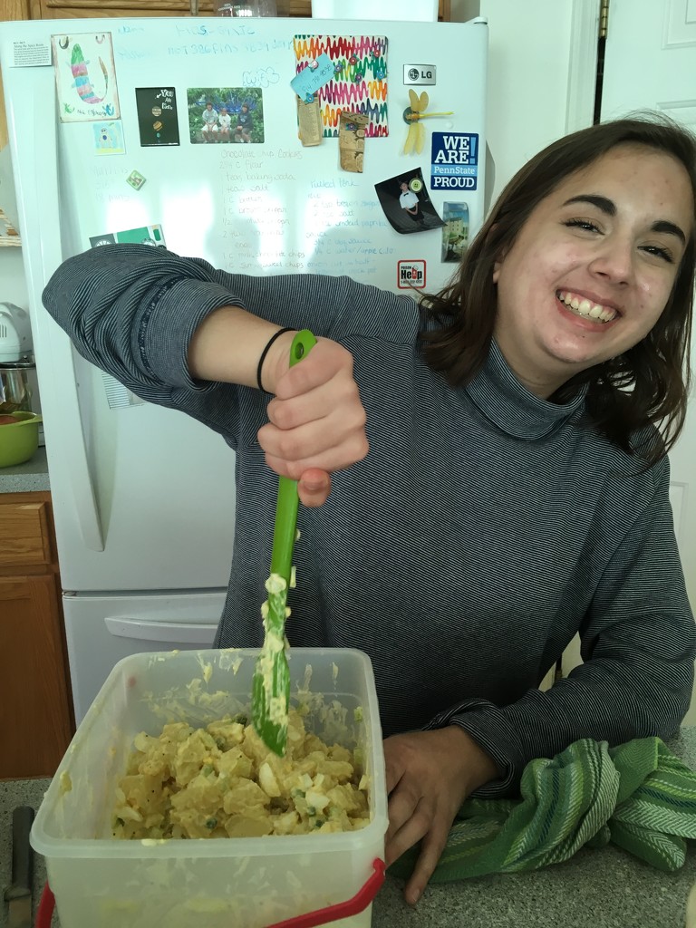 just a mother and daughter bonding over potato salad by wiesnerbeth