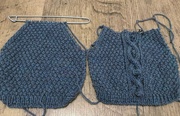 3rd Jan 2018 - Knitting for teddy...