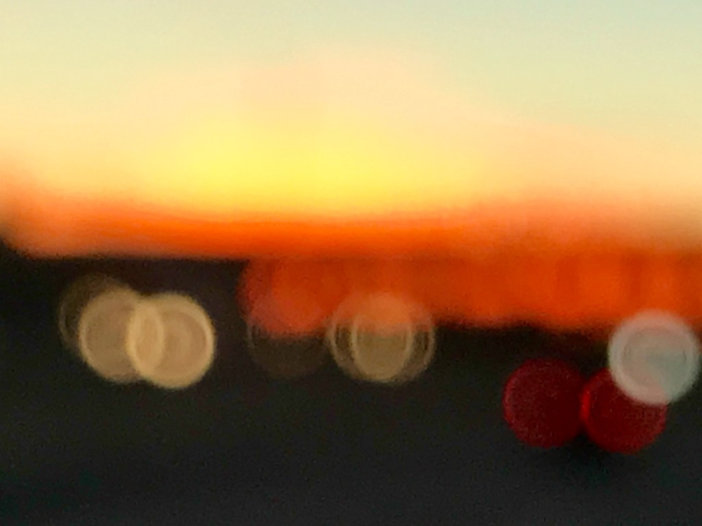A bokeh sunrise on the freeway by louannwarren