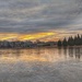 frozen lake at sunrise by scottmurr