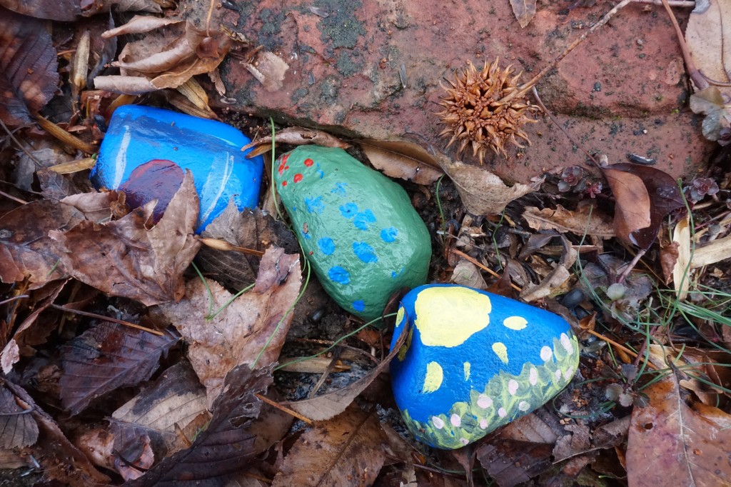 Last summer's painted rocks by tunia