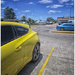 2 cars Yellow & Blue by kerenmcsweeney