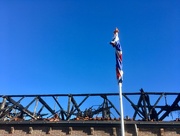 11th Jan 2018 - Burned... Even the flag pays respect