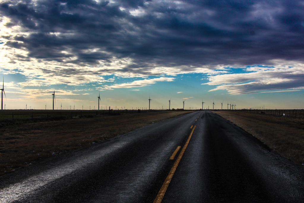 Wet Roads and Wind Turbines by judyc57