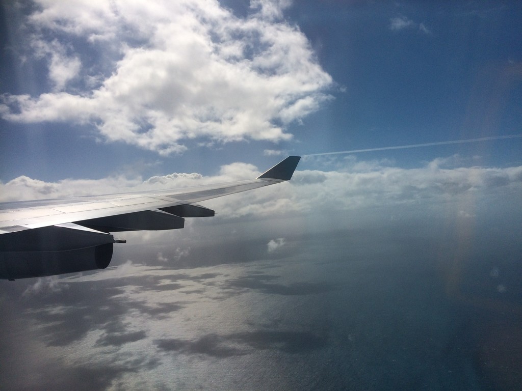 Flying to Guadeloupe by jacqbb