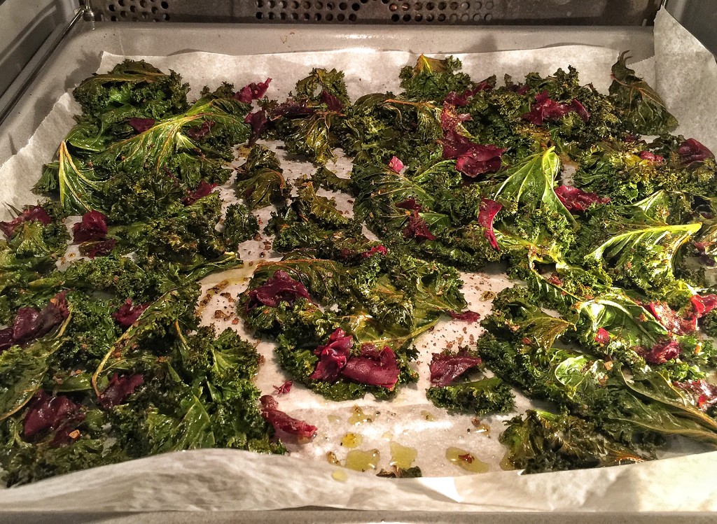 Kale chips.   by cocobella