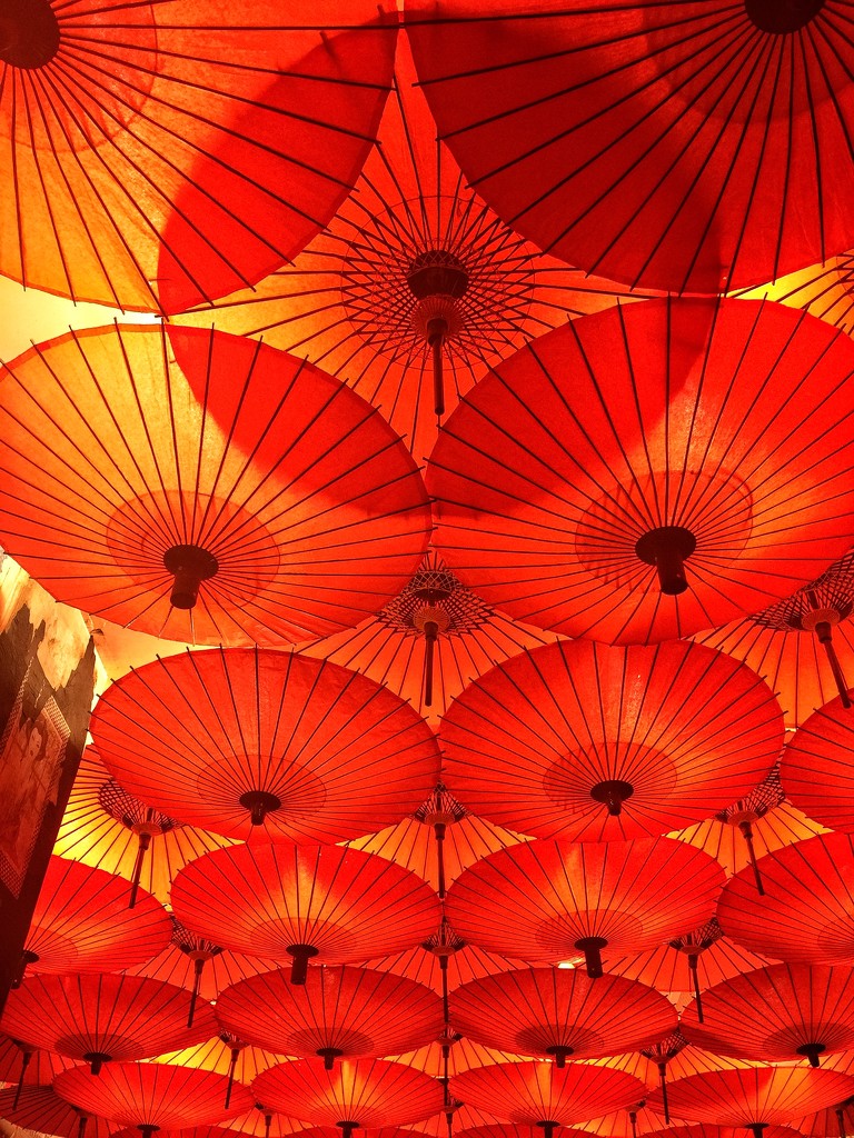 red umbrella  by cocobella