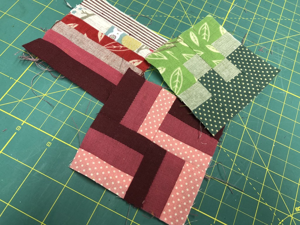 3 more blocks for the 365 quilt challenge  by bizziebeeme