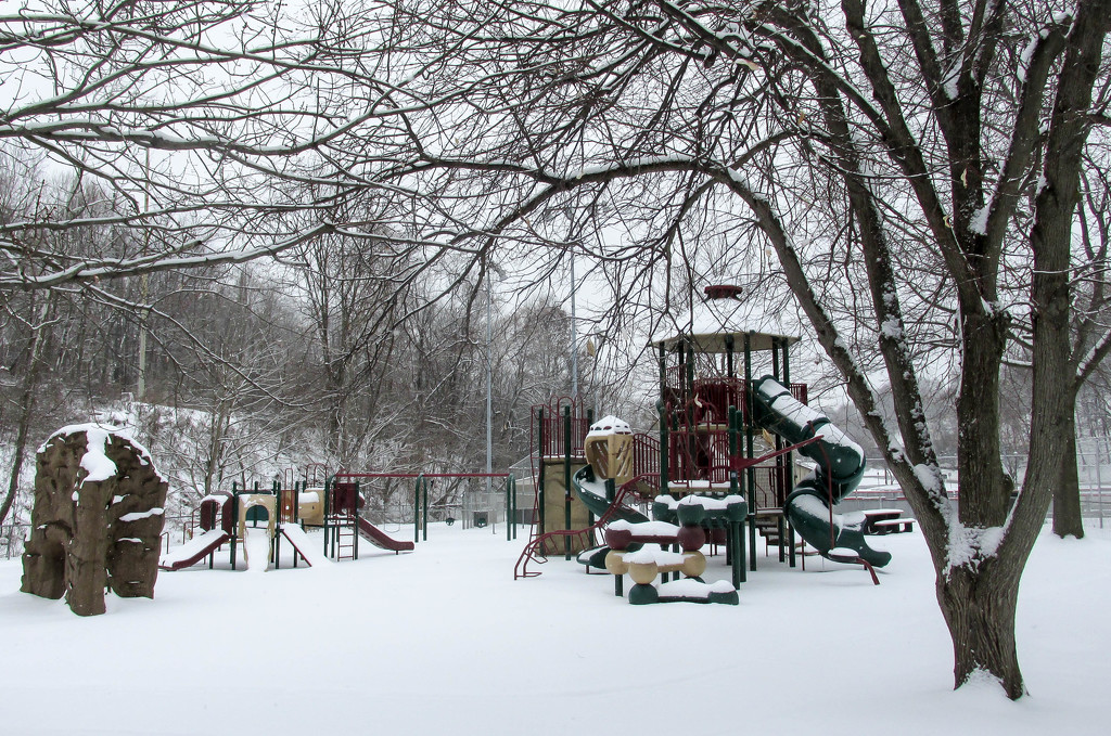 Deserted playground by mittens