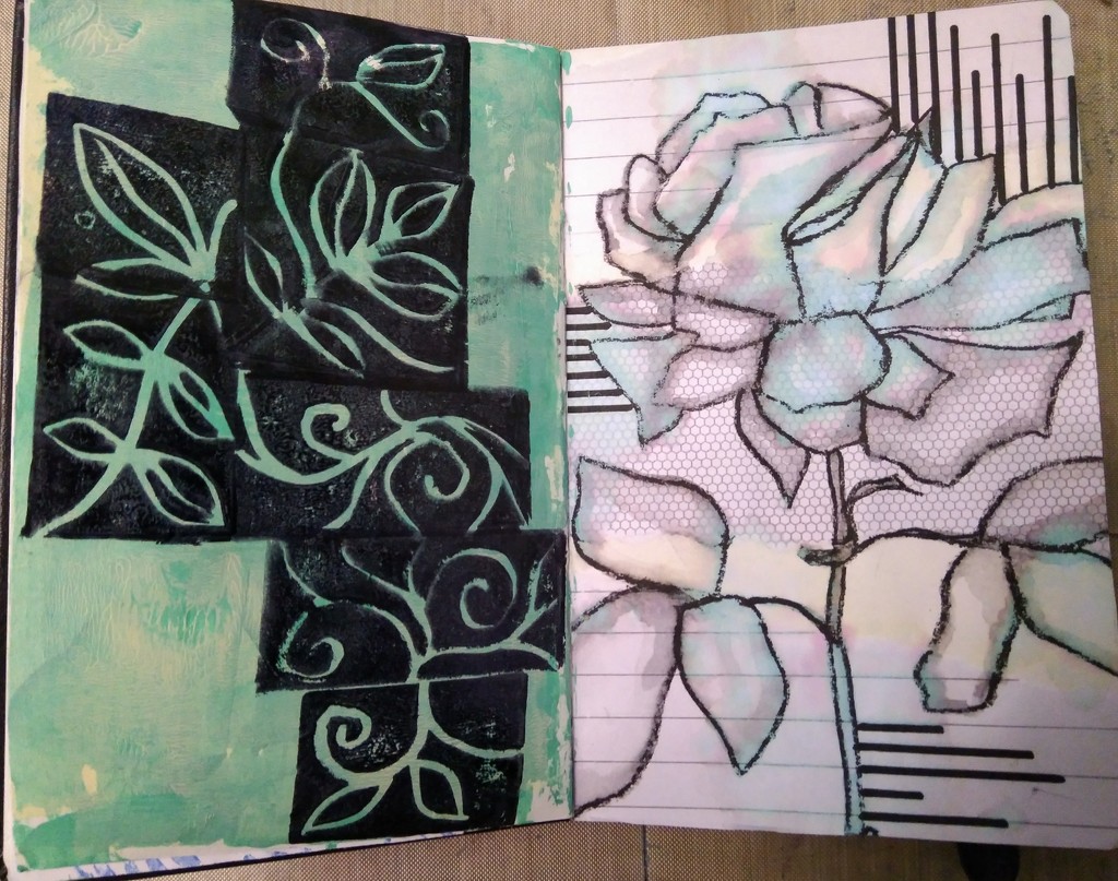 A couple of pages in my mini moleskine sketchbook by cpw