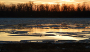 20th Jan 2018 - Sunset and Ice, Illinois River