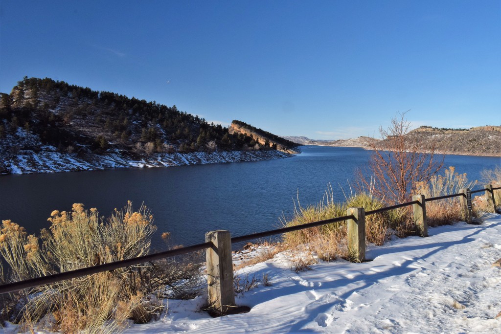 Horsetooth Reservoir after the snow. by sandlily