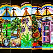 22nd Jan 2018 - The lovely Candelaria Chapel stained glass windows