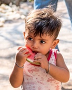 12th Jan 2018 - Child with Watermelon