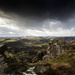 Curbar Edge about to face a storm by padlock