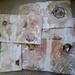 Watercolour paper ecoprinted with leaves and rust by cpw
