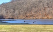 5th Feb 2018 - Walking on ice on the lake