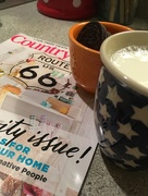 4th Feb 2018 - oreos + milk + a new magazine 