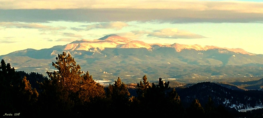 Pikes Peak From Wilkerson's Pass  by harbie