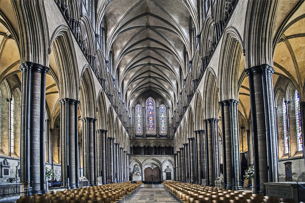 Interior - Salisbury Cathedral by megpicatilly