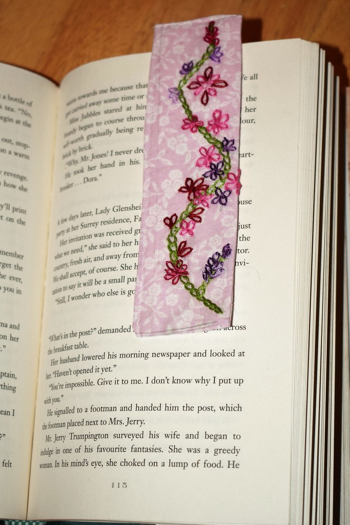 Embroidered Bookmark by sandlily